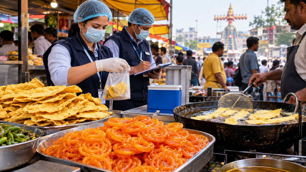 Quality Results Only After the Feast? AMC Food Department Collects 55 Fafda-Jalebi Samples Ahead of Dussehra, Reports Expected Weeks Later