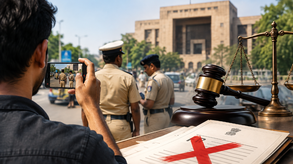 Recording Public Servants Performing their Official Duty in Public Not Obstruction in Law: Guj HC