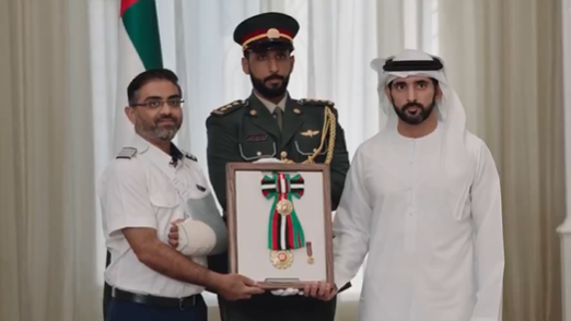 UAE Honours Indian Pilot Smit Machchhar for Bravery During flydubai Cockpit Attack