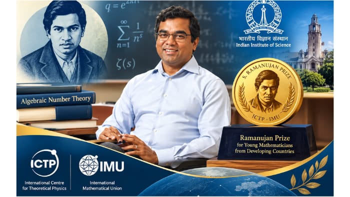 IIScના પ્રોફેસર મહેશ કાકડેને બીજગણિતીય સંખ્યા સિદ્ધાંતમાં યોગદાન બદલ પુરસ્કાર