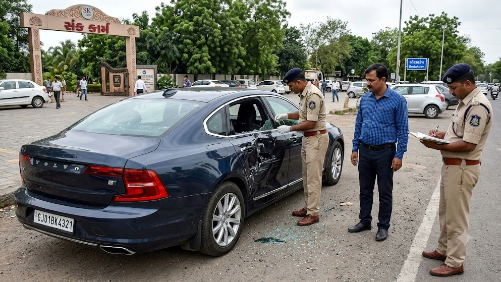 ₹90,000 HP Laptop Stolen from Volvo Car Parked Near SK Farm in Ahmedabad