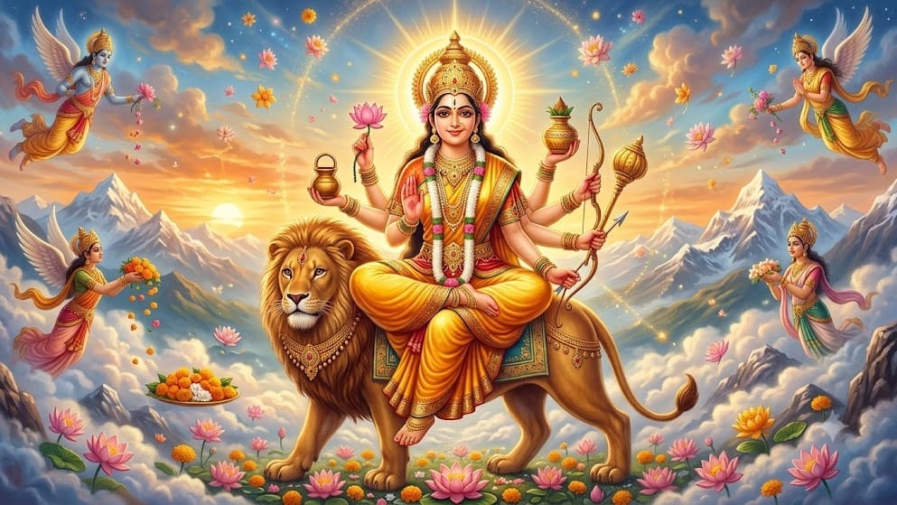 નવરાત્રીના ચોથા નોરતે માં કુષ્માન્ડાને લીલી એલચી-માલપૂઆ અર્પણ કરવાથી કરિયરમાં થશે પ્રગતિ