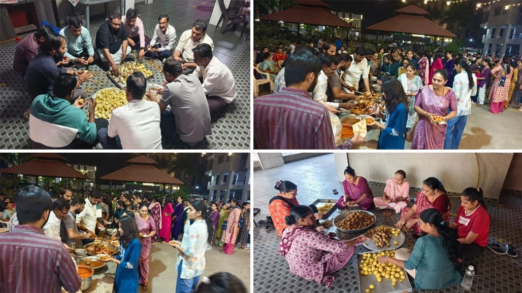 સુરતની નવરાત્રીમાં ગરબા બ્રેકમાં નાસ્તાની ધમાલ