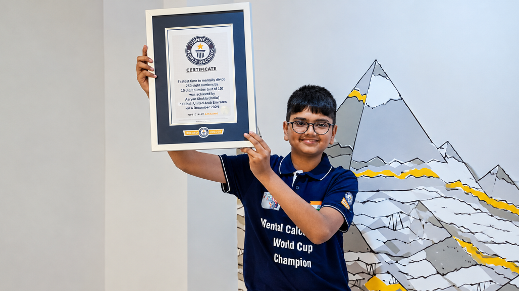 Aaryan Shukla, 16, Holds 9 Guinness World Records, Becomes India’s Human Calculator
