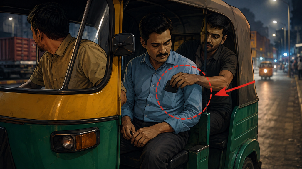 Rickshaw Gang Active Near Kankaria Yard,₹ 50,000 Stolen From Labour Contractor’s Pocket on Way to Khokhra