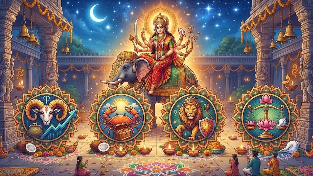 100 વર્ષ બાદ 3 મહા-રાજયોગથી મેષ, કર્ક, સિંહ અને તુલા રાશિ પર ધનવર્ષા