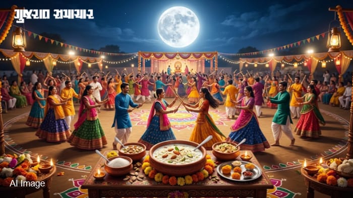 આજે રાસોત્સવ અને દૂધ-પૌંઆ સાથે ઉજવાશે શરદ પૂર્ણિમા: 5,000 વર્ષ પહેલાં આ જ દિવસે શ્રીકૃષ્ણ રમ્યા હતા મહારાસ