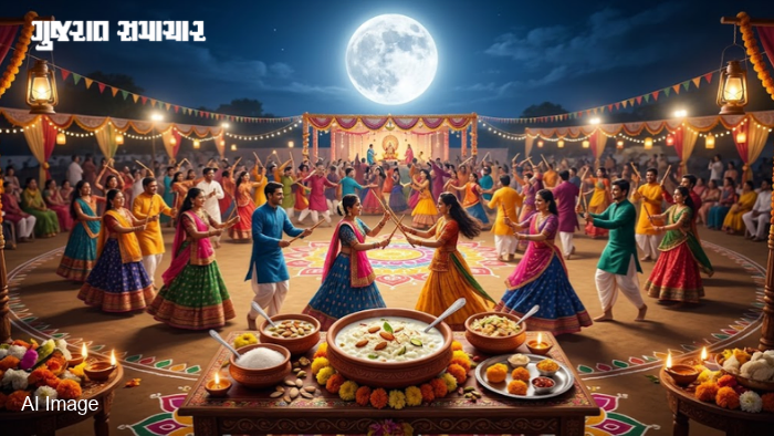 આજે રાસોત્સવ અને દૂધ-પૌંઆ સાથે ઉજવાશે શરદ પૂર્ણિમા: 5,000 વર્ષ પહેલાં આ જ દિવસે શ્રીકૃષ્ણ રમ્યા હતા મહારાસ
