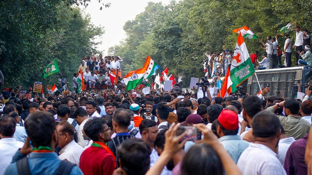 INDIA ગઠબંધનની રેલી સામે પોલીસની કાર્યવાહી
