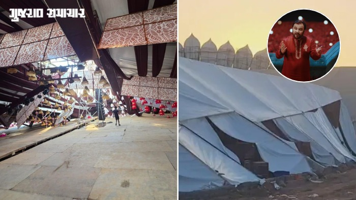 અમદાવાદ: નવરાત્રિ પહેલા મોટી હોનારત ટળી!, કિર્તીદાન ગઢવીના 'પરંપરા નવરાત્રિ'નો ડોમ ધરાશાયી
