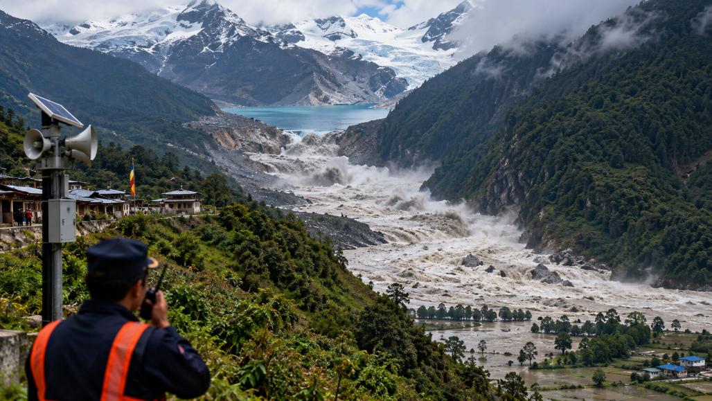 Bhutan Glacial Lake Burst Triggers Transboundary Flood Alarm: Assam and North Bengal Put on High Alert