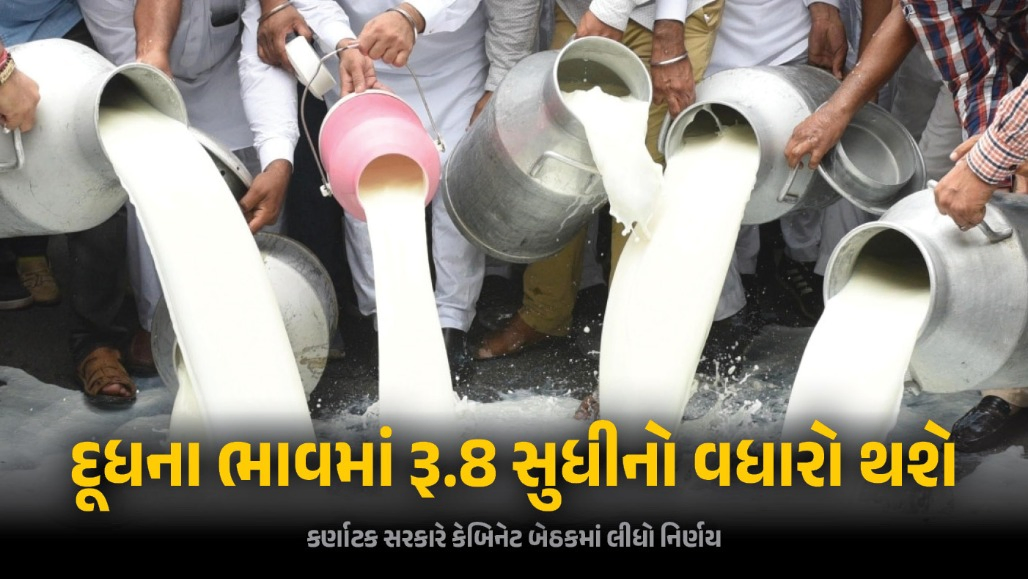 સામાન્ય પ્રજાને તહેવારો ટાણે મોટો ઝટકો, દૂધના ભાવમાં રૂ.8 સુધીનો વધારો થશે, આ રાજ્ય સરકારે આપી મંજૂરી