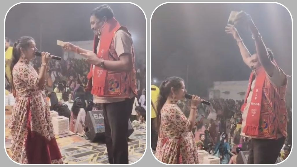 ગાયિકાને 500 રૂપિયાની નોટ બતાવી નાચવા લાગ્યા ભાજપ નેતા, સુરેન્દ્રનગરના સાંસદ ચંદુ સિહોરાનો વીડિયો વાઈરલ