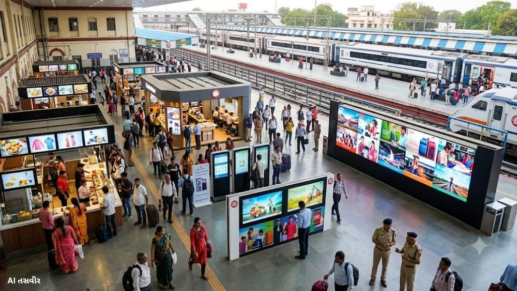 અમદાવાદ રેલવેએ ટિકિટ ભાડા ઉપરાંતની આવક વધારવા 4.69 કરોડથી વધુના કર્યા કરાર