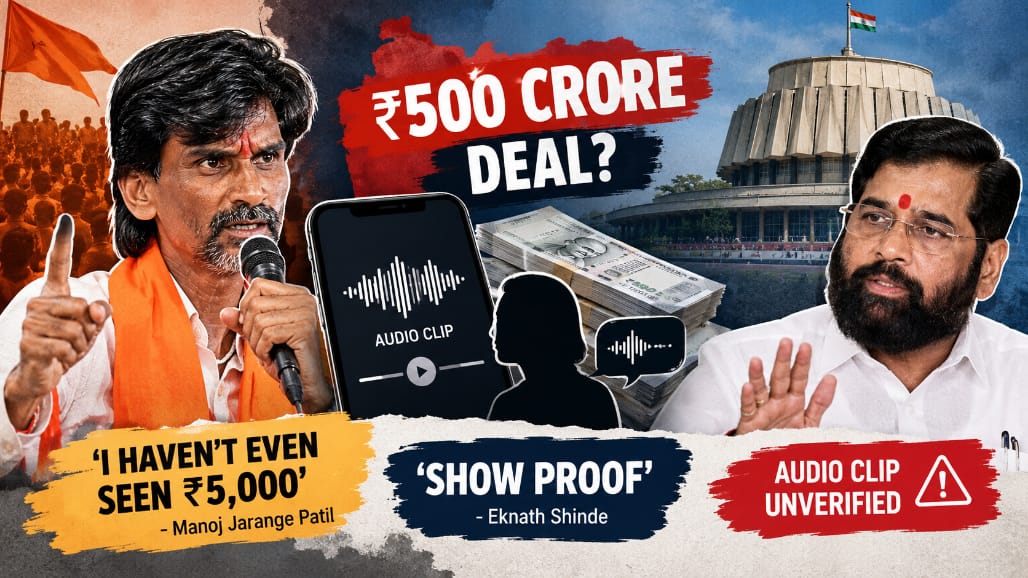 ₹500-Crore Bombshell Rocks Maha Politics: Jarange Drops Audio Clip ...