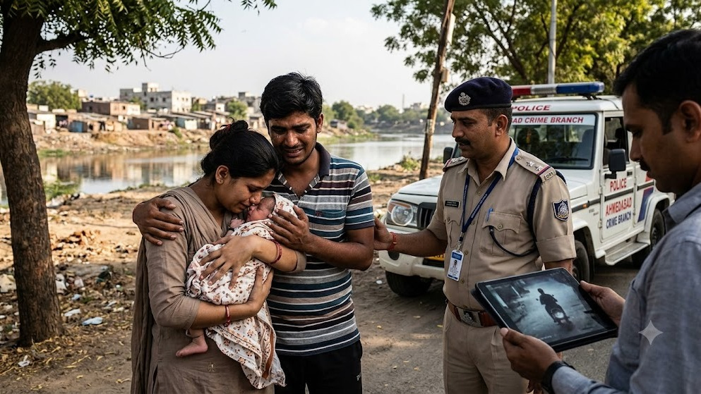 One-Month-Old Baby Abducted From New Ranip Recovered Safely, Police Search For Woman Suspect