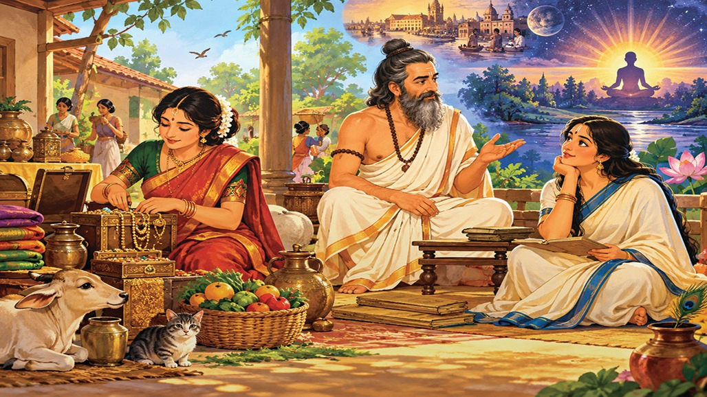 Katyayani The Woman Who Stood at the Crossroads of Wealth and Wisdom