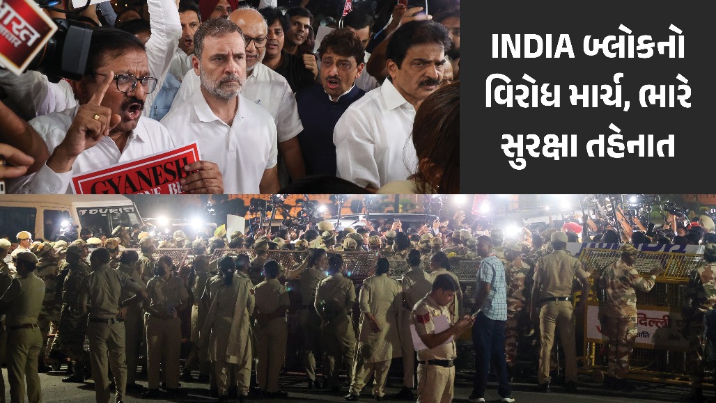 વિપક્ષના 10 નેતાઓની રાષ્ટ્રપતિ સાથે મુલાકાત પૂર્ણ : ખડગેએ કહ્યું- ‘અમે વોટ ચોરીનો મુદ્દો ઉઠાવી EVM હટાવવાની માગ કરી’