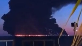 Ukrainian Drone Strike Ignites Fire on Oil Tanker Off Russian Coast: All 23 Indian Sailors Rescued Unharmed