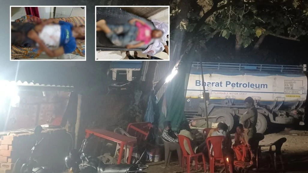 Panchmahal Road Accident: Speeding Tanker Rams Truck, Pedestrians And Shop; Father-Daughter Killed, 9 Injured