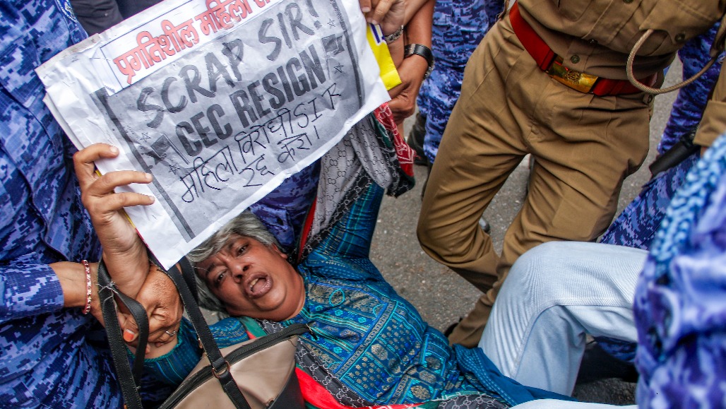 Delhi Protests Against CEC Gyanesh Kumar Enter Day 2; Journalists, Student Activists Detained