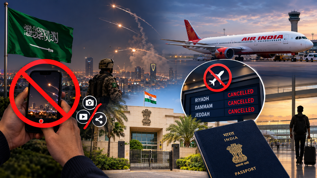Indians In Saudi Arabia Told Not To Film Missile Interceptions As Attacks Escalate; Air India Flights Suspended