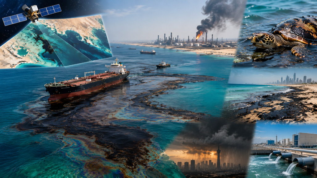 Persian Gulf Toxic Emergency: Oil Spills From Iran War Threaten Marine Life And Water Desalination