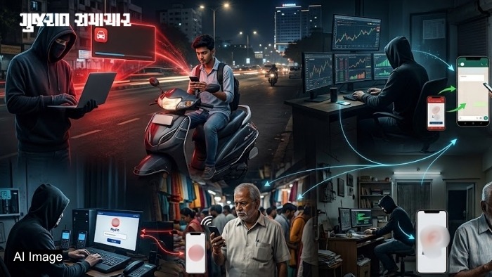 અમદાવાદમાં સાયબર ઠગો બેફામ!: SIM બ્લોક, મેમો અને શેરબજારના નામે 5 લોકો પાસેથી ₹30 લાખ લૂંટ્યા