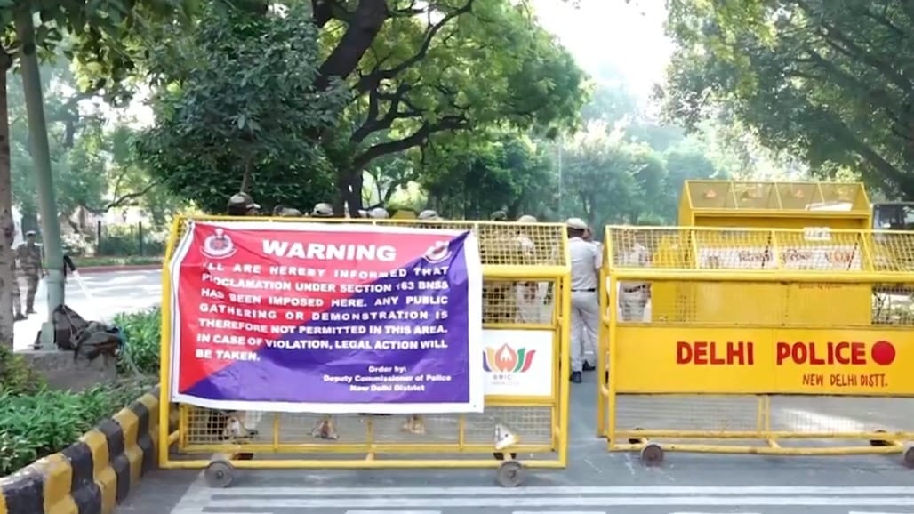 જંતર-મંતર પર ધરણાં પર પ્રતિબંધ