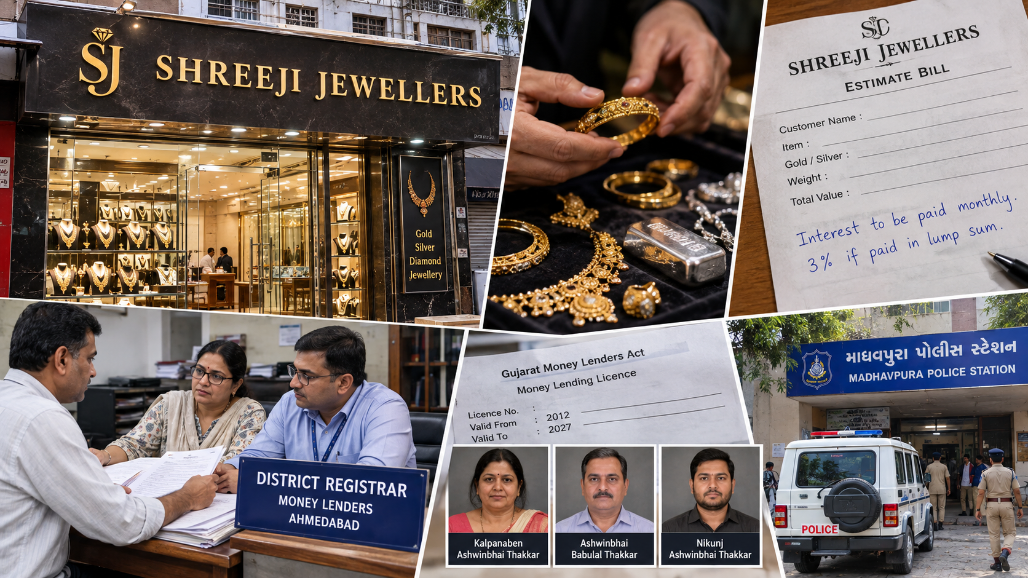Shreeji Jewellers Operators Booked In Ahmedabad Over Alleged Exorbitant Interest On Pledged Ornaments
