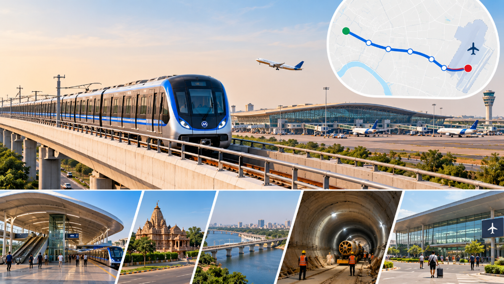 Ahmedabad Metro Airport Link: ₹859 Crore Contract Awarded, Construction to Begin After Diwali