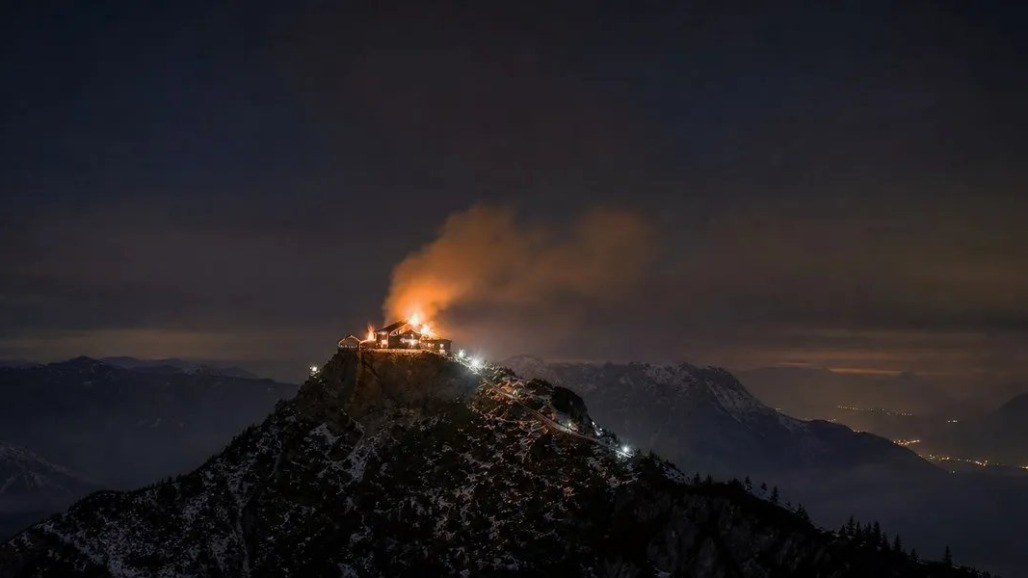 Fire Engulfs Adolf Hitler’s “Eagle’s Nest” Retreat In German Alps, Suspected Arsonist Detained