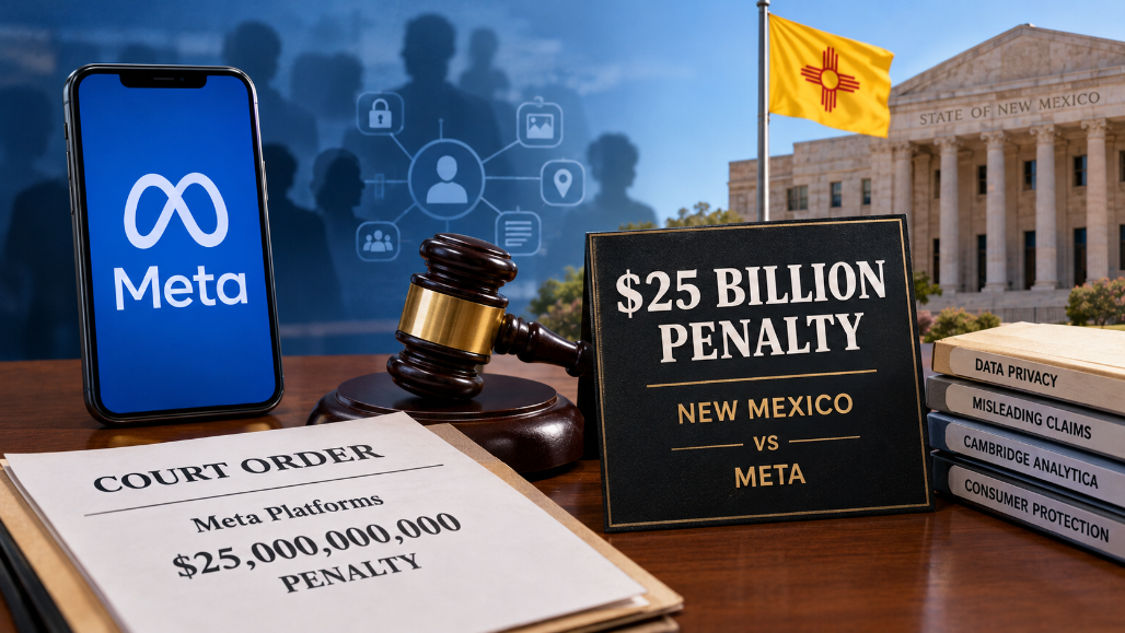 Meta Hit With $25 Billion Penalty In New Mexico Over Facebook Data Privacy Misleading Claims