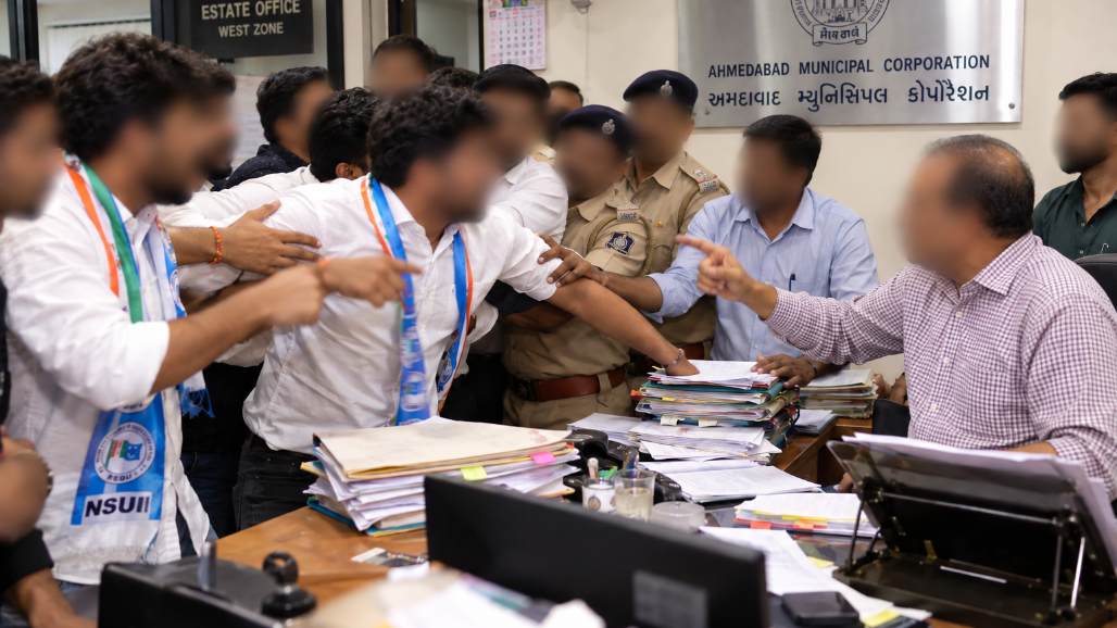 NSUI Alleges Assault at AMC Estate Office; Deputy TDO Alleges Threats